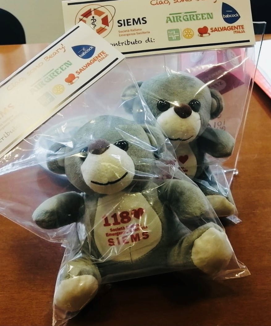 Liguria, donati mille peluche al 118 per i soccorsi ai bambini