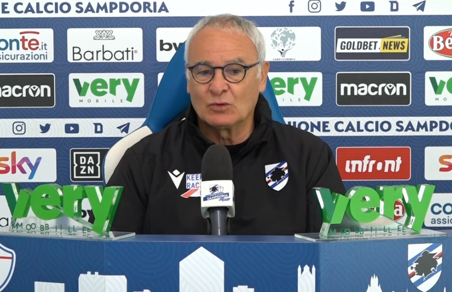Sampdoria, Ranieri: "Siamo vicini alla meta, dobbiamo spingere"