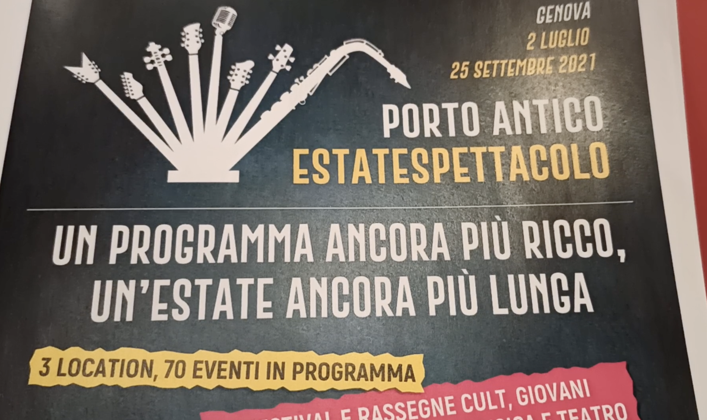 Ritornano i grandi eventi live, il 2 luglio parte "EstateSpettacolo 2021"