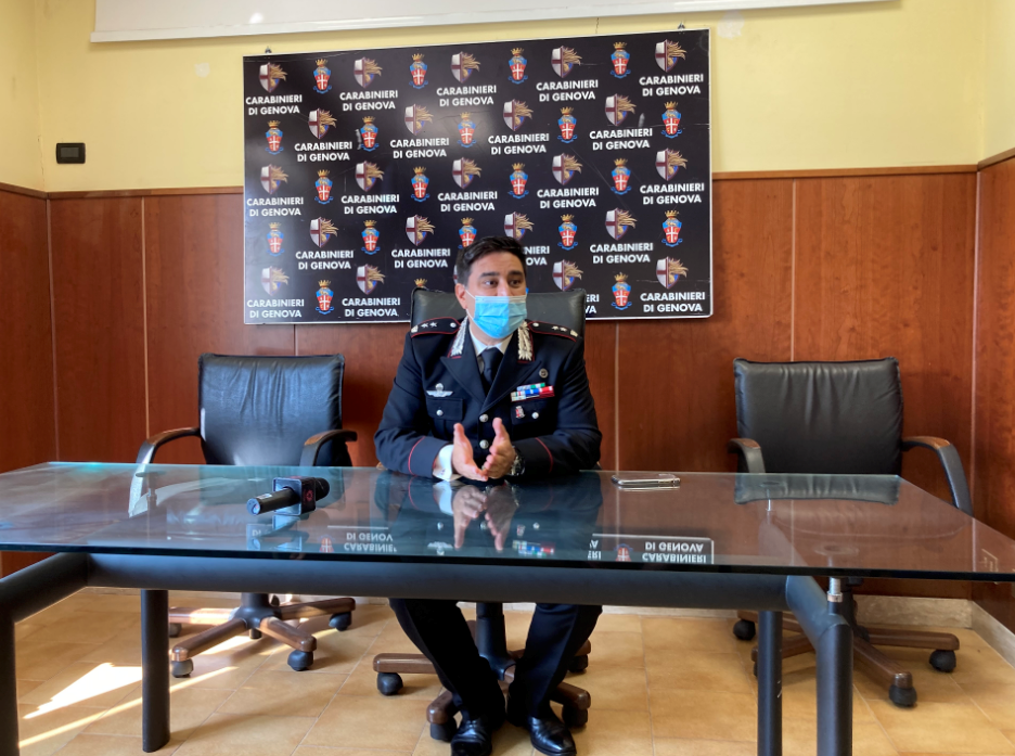 Michele Lastella al comando del reparto operativo carabinieri di Genova 
