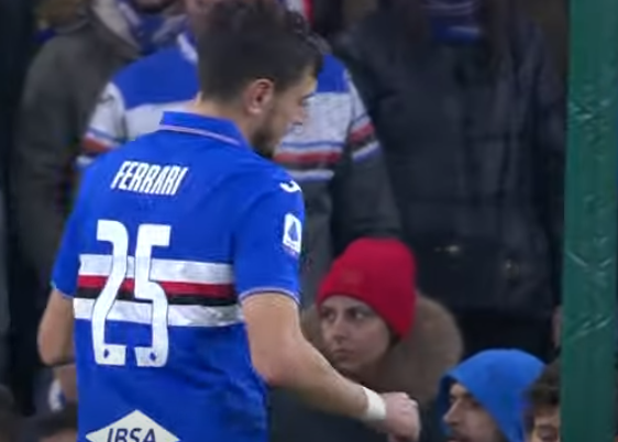 Sampdoria, nessuna frattura al polso per Ferrari: il difensore si è allenato a parte in vista di Firenze