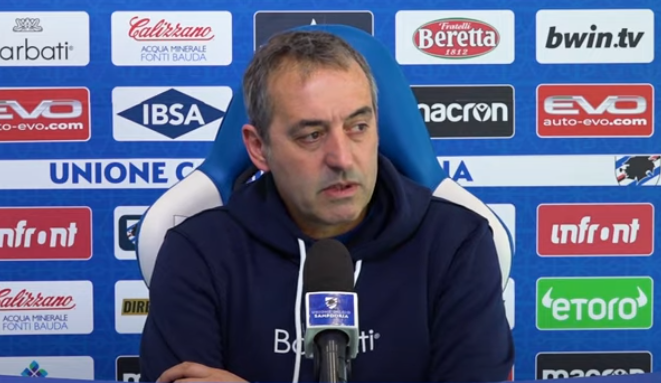 Sampdoria, Giampaolo: "Non posso essere insoddisfatto della prestazione"