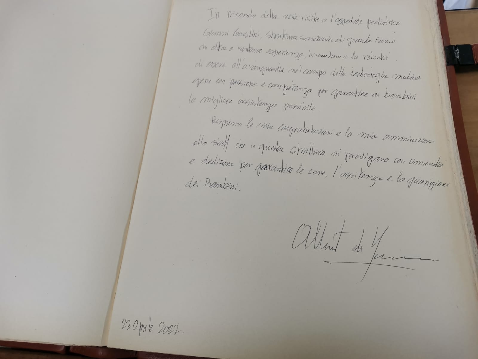 Genova, Il principe Alberto all'Ospedale Gaslini. Garrone: "Un onore"