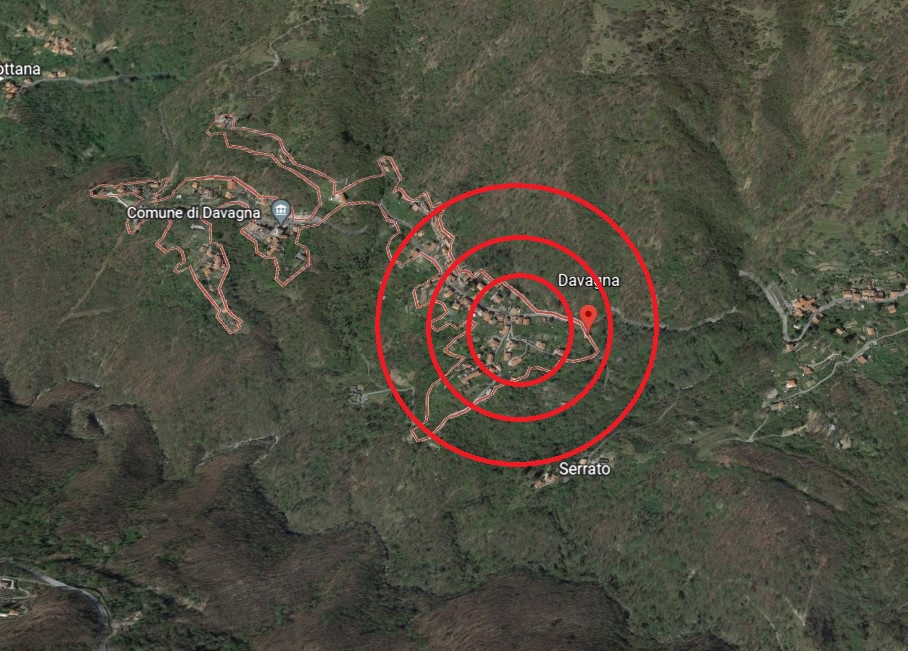 Davagna, lieve scossa di terremoto in mattinata