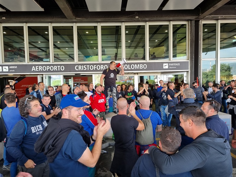 Ansaldo Energia, blocco dell'aeroporto: il racconto della giornata