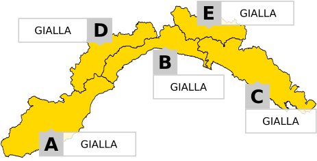 Maltempo in Liguria, confermata l'allerta gialla: prorogata fino alle 8 di domani solo sul centro-levante