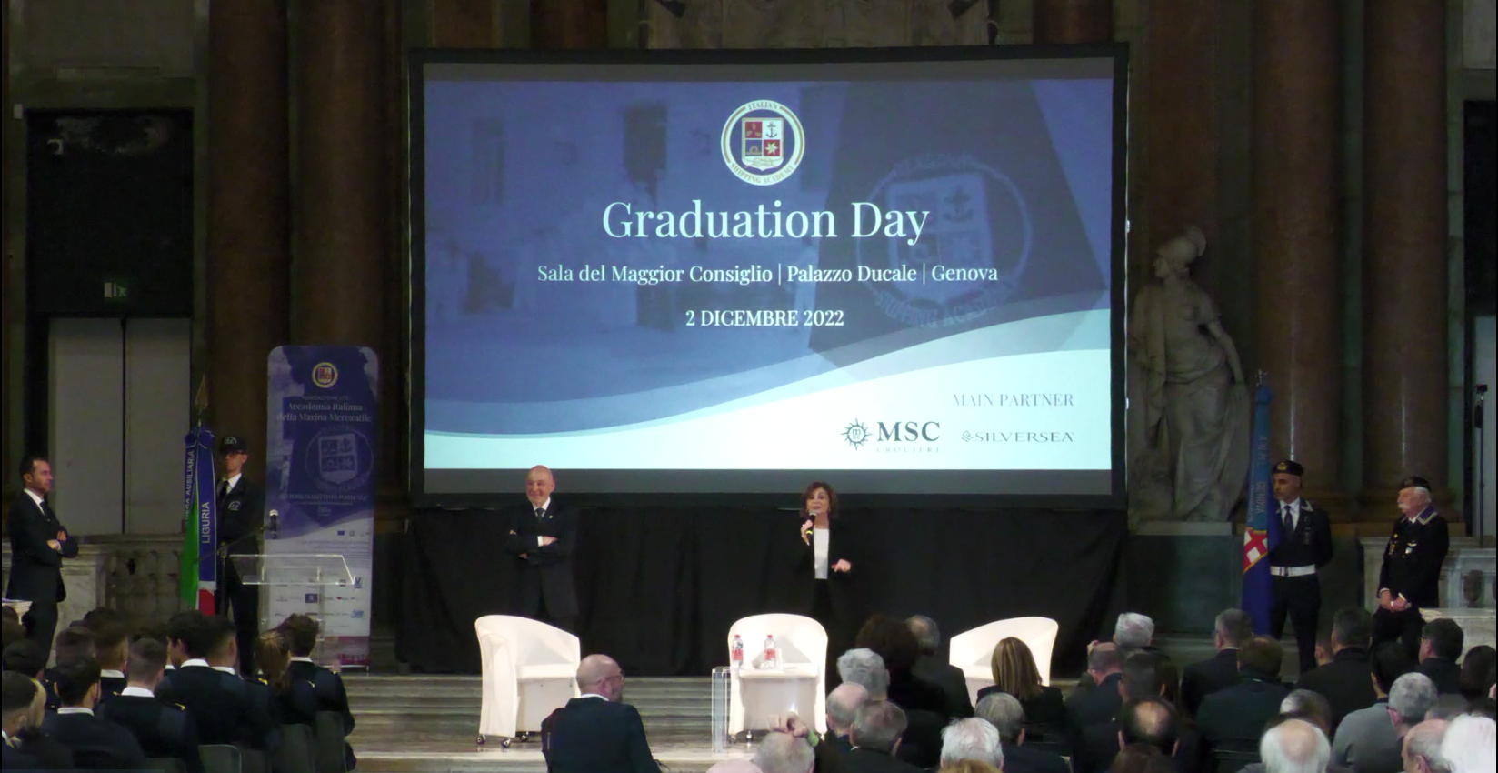 Palazzo Ducale, consegnati i diplomi agli Allievi della Marina Mercantile