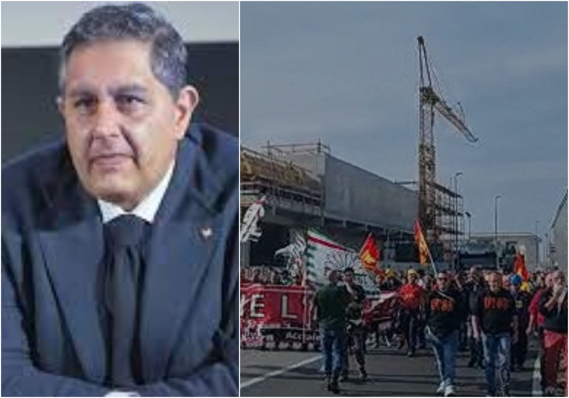 Corteo dei lavoratori Ex Ilva a Genova, Toti: "Hanno totalmente ragione"