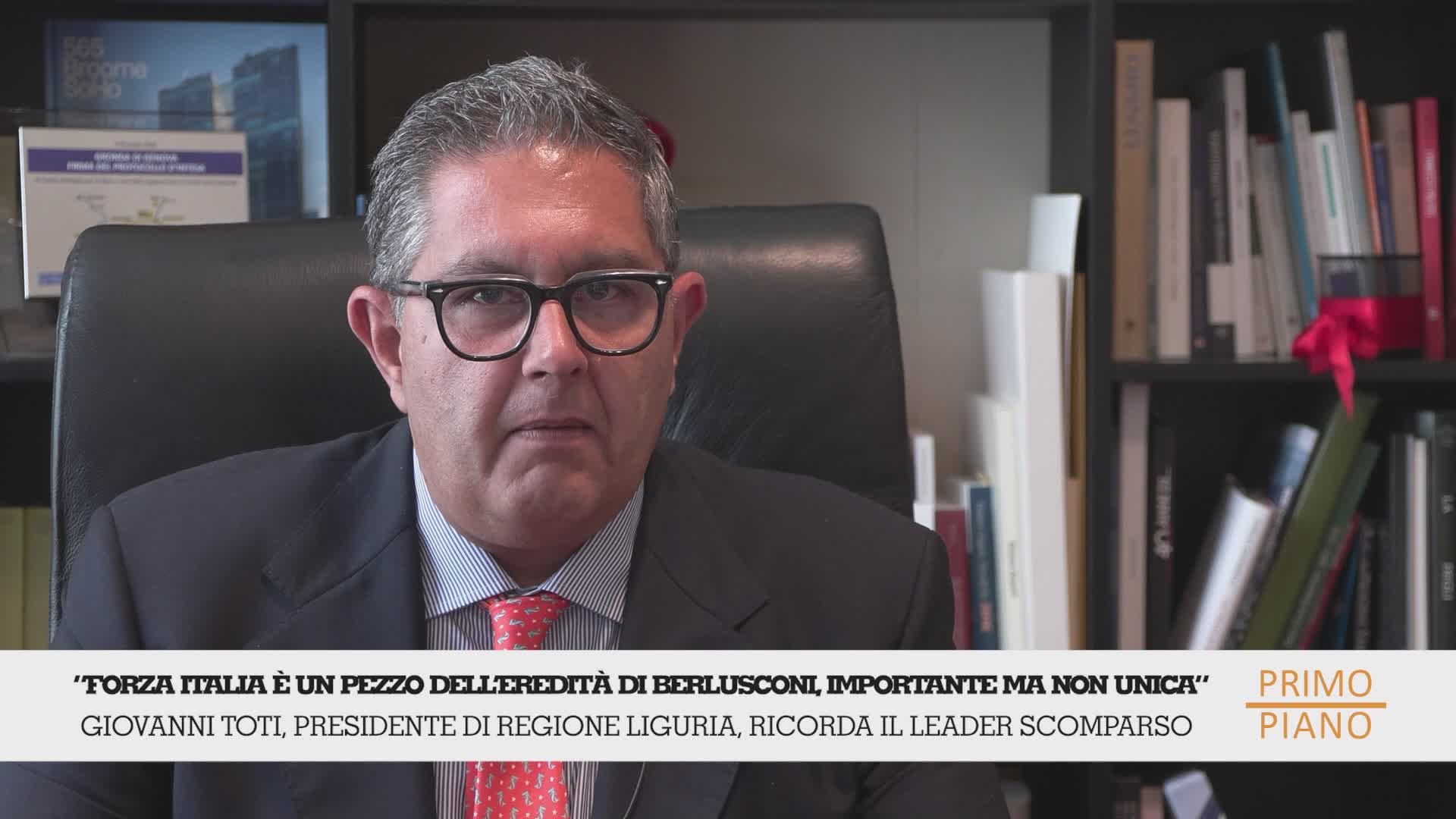 Morte Berlusconi, Toti a 'Primo Piano': "Forza Italia è un pezzo della sua eredità, ma non l'unico"