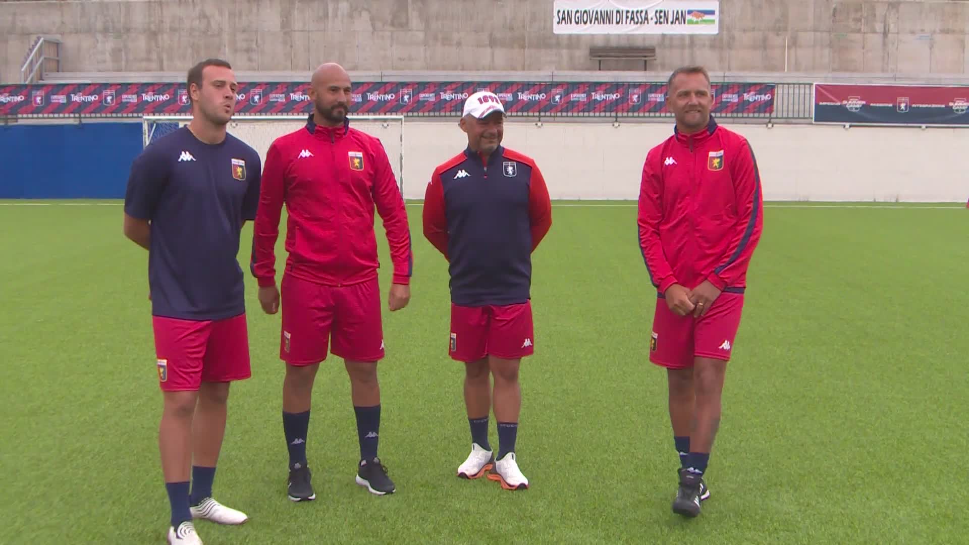 Genoa, Criscito guida la squadra degli allenatori al lavoro al Camp di Moena