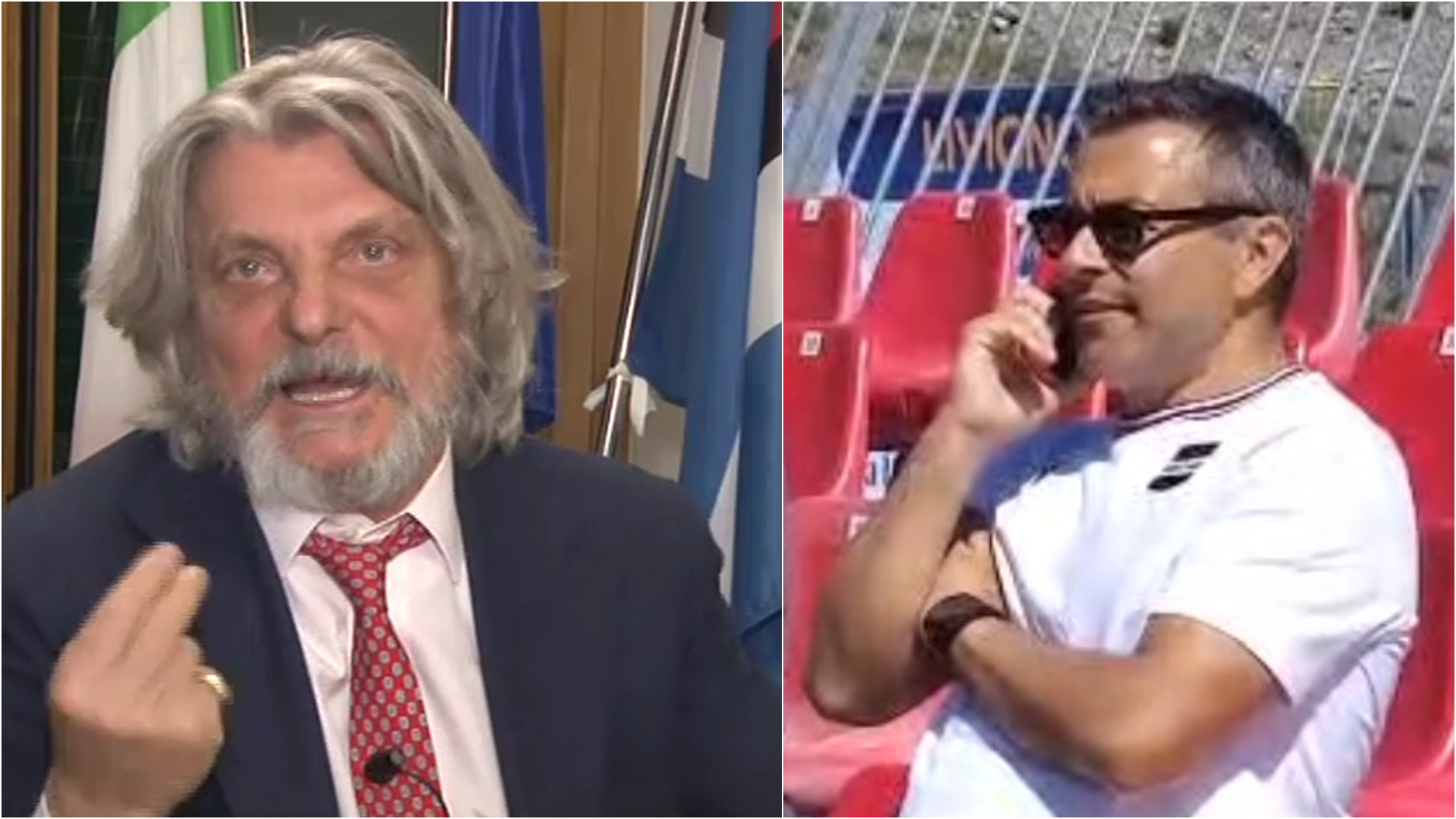 Sampdoria, Ferrero a Radrizzani: "Troviamo un accordo". Il nodo delle dichiarazioni a Telenord