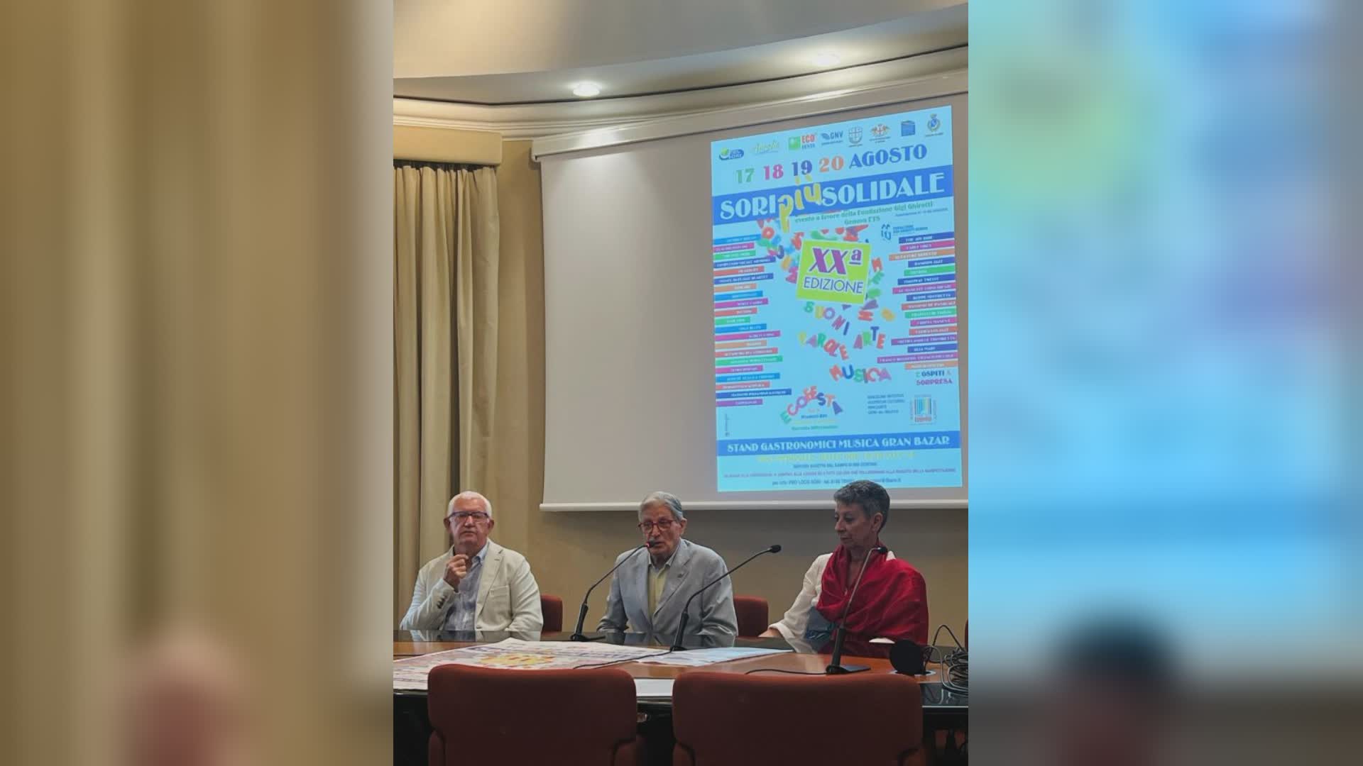 "Sori più solidale", quattro serate di eventi per la fondazione Gigi Ghirotti