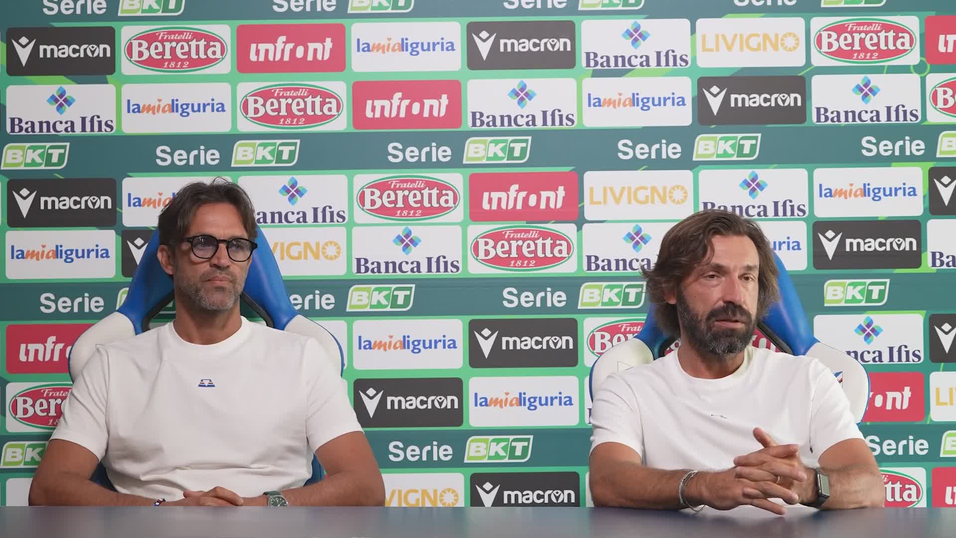 Sampdoria, Pirlo: "Siamo tutti dalla stessa parte, il momento è difficile ma ne usciremo insieme"