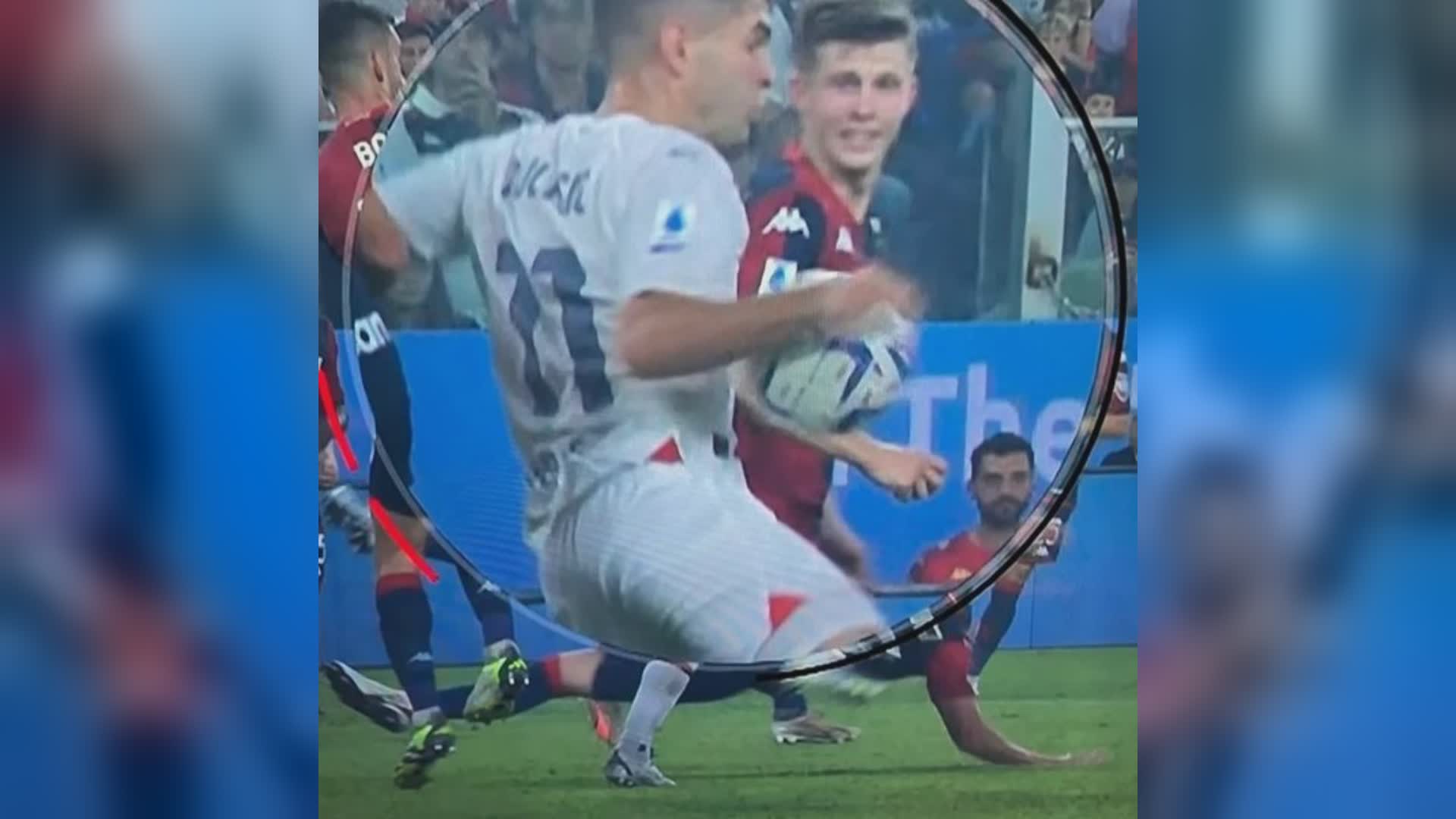 Genoa, Pulisic ritratta: "Petto, poi ascella: non ho fatto fallo di mano"