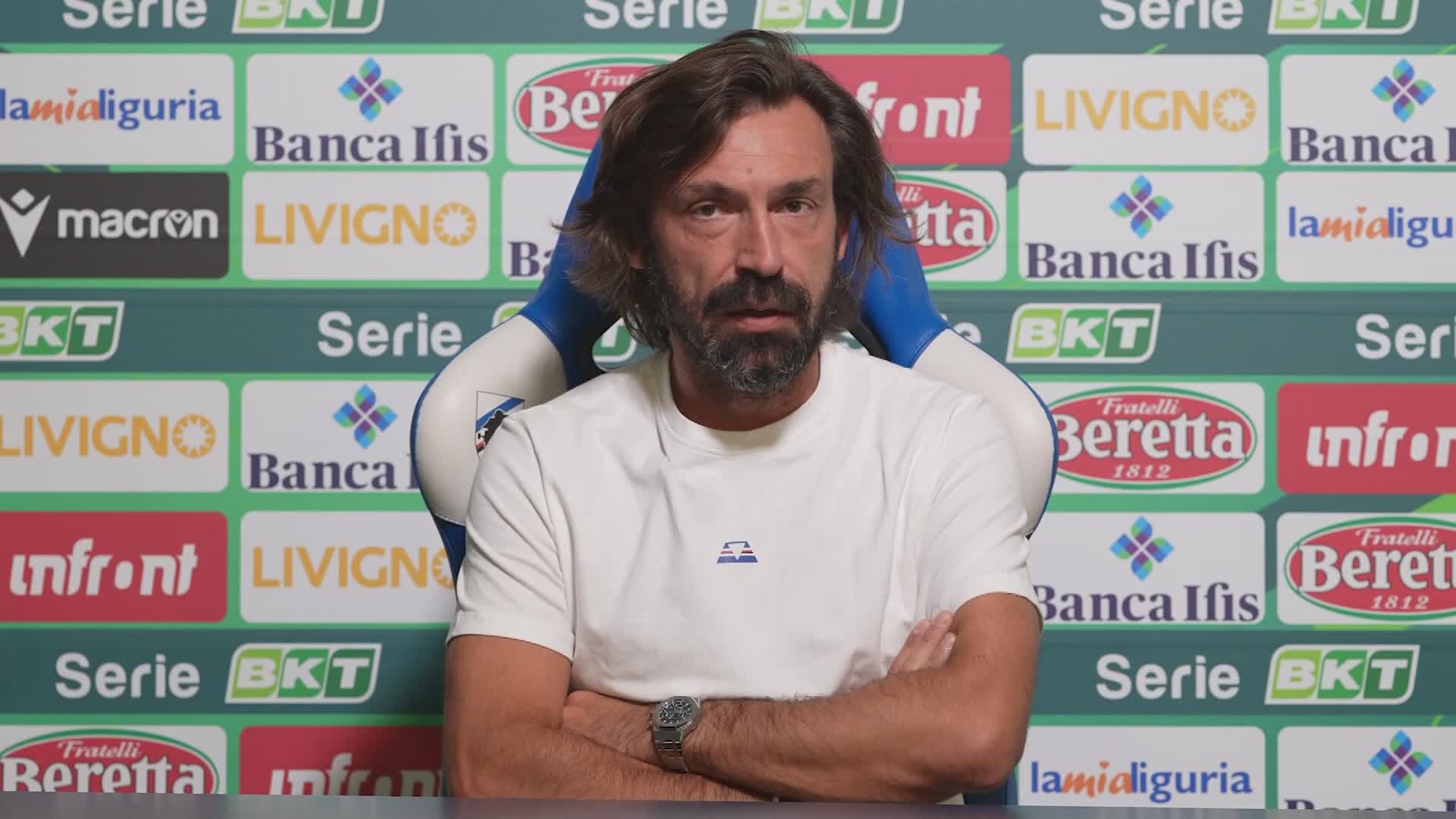 Sampdoria, Pirlo: "Modena in serie positiva, l'affronteremo a viso aperto"