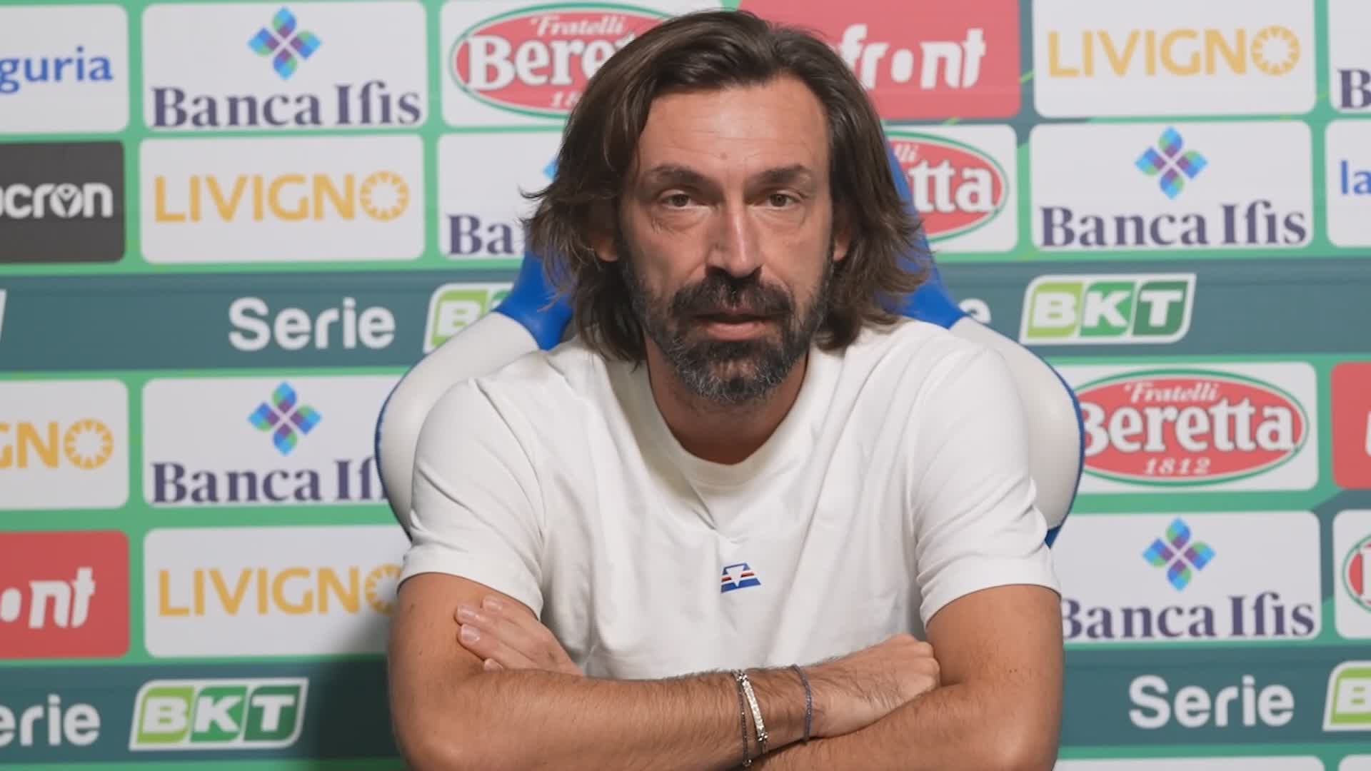 Sampdoria, Pirlo in vista di Brescia: "Abbiamo entusiasmo. Sopperiremo all'assenza di Borini"