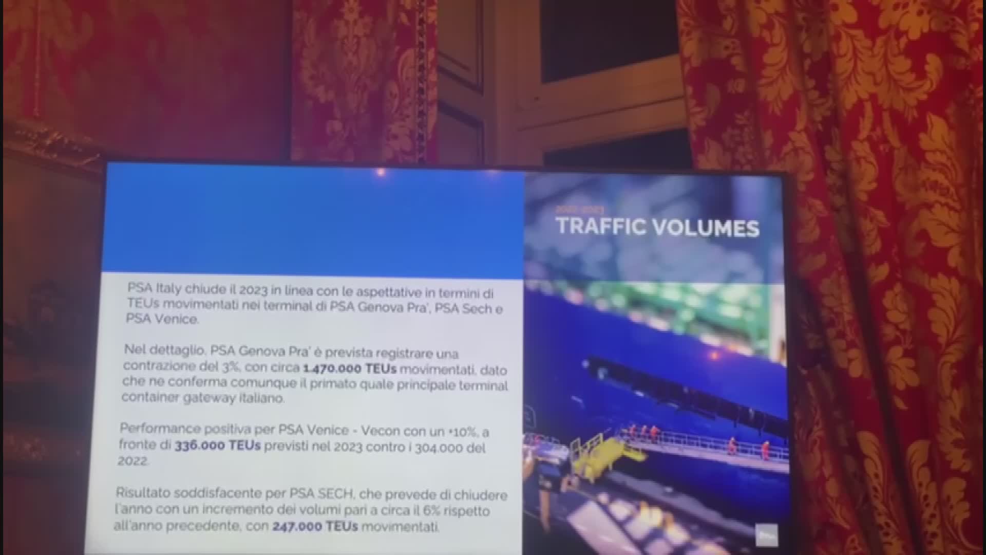 Porti, PSA chiude anno con 2 milioni di teus e numeri da primato a Venezia