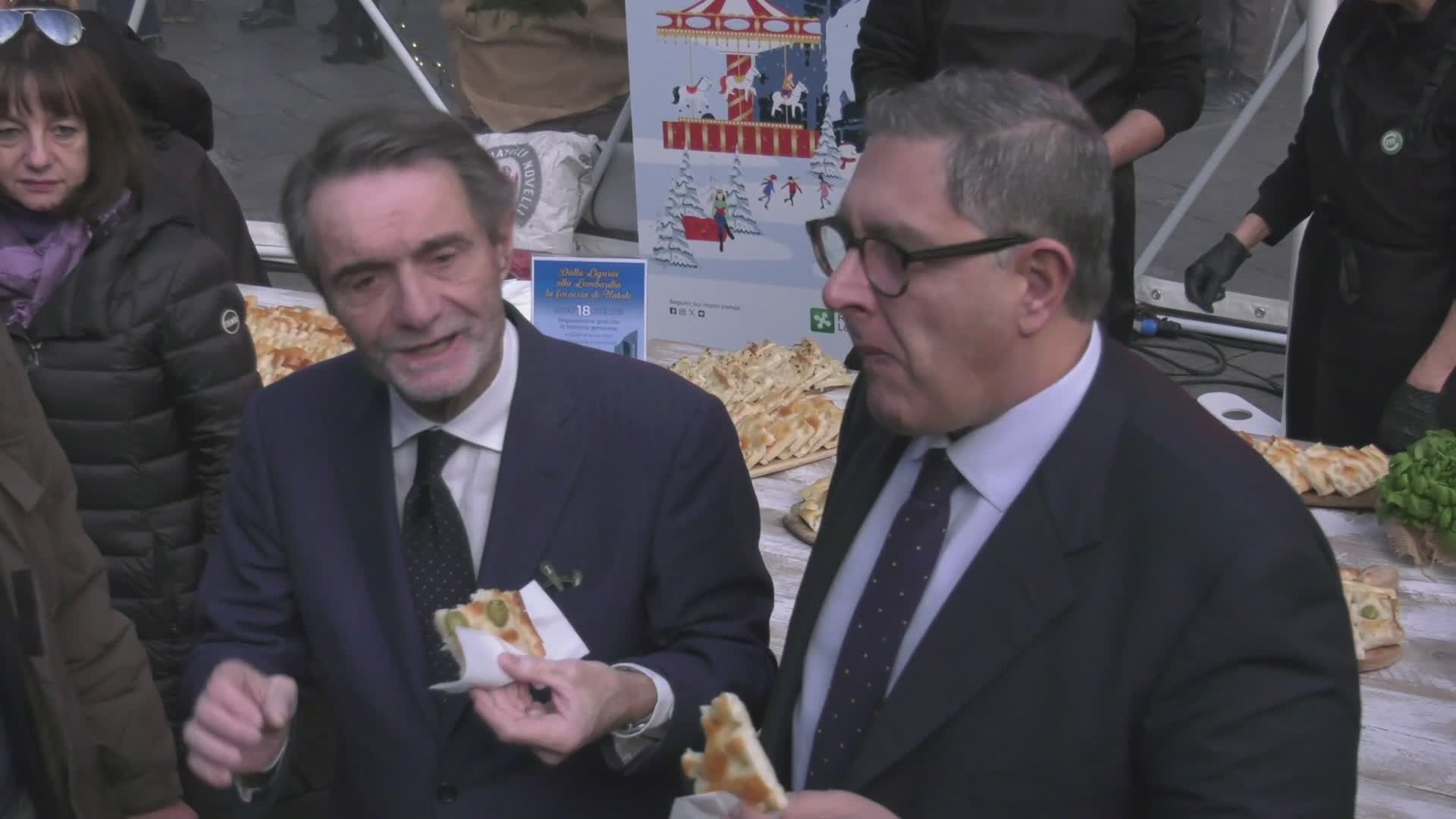 La 'Focaccia di Natale' conquista la Lombardia: a Milano esauriti 6mila pezzi e 20 kg di pesto