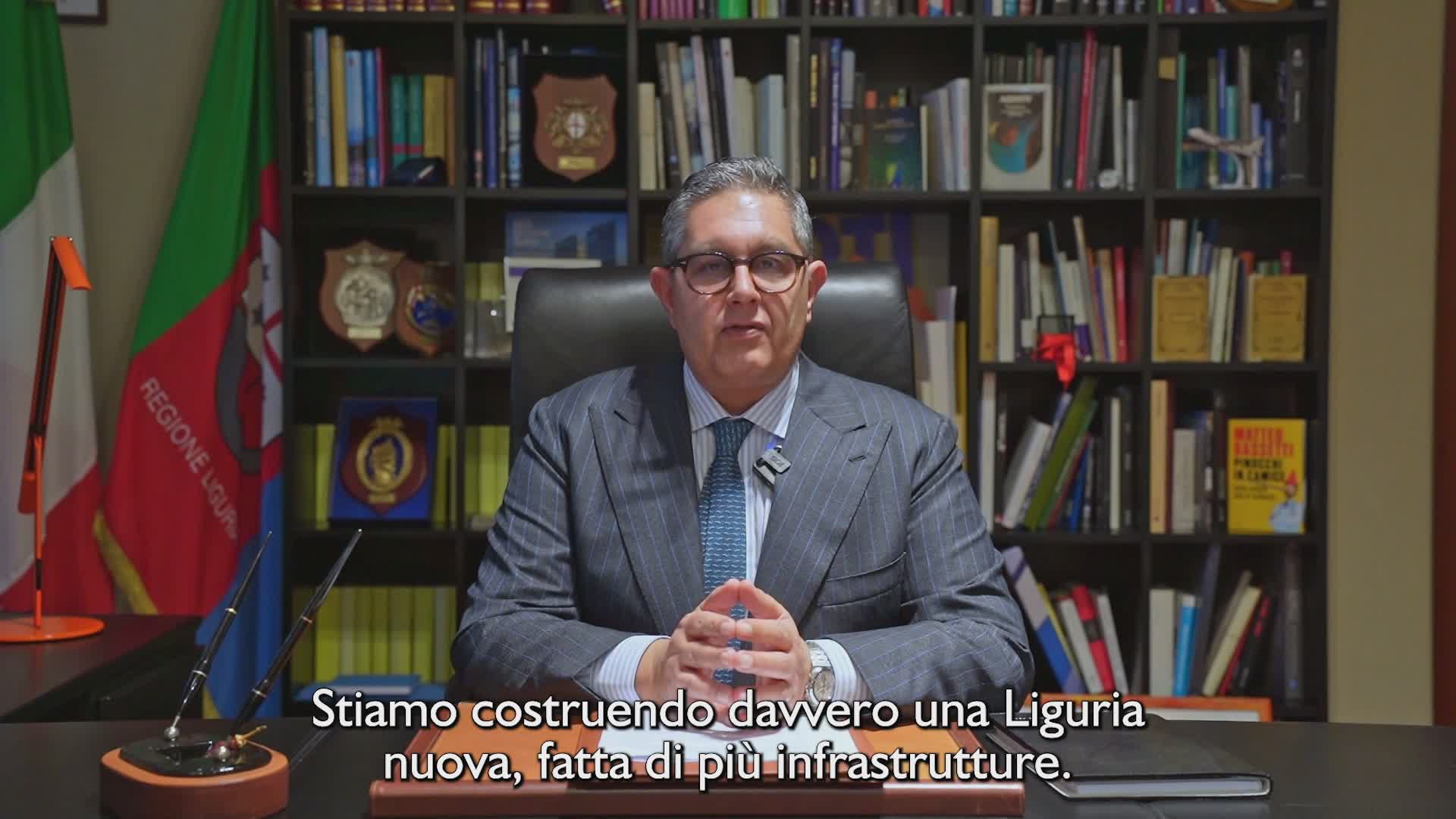 Capodanno, Toti: "Per la Liguria il meglio deve ancora arrivare, cresceranno lavoro e turismo"