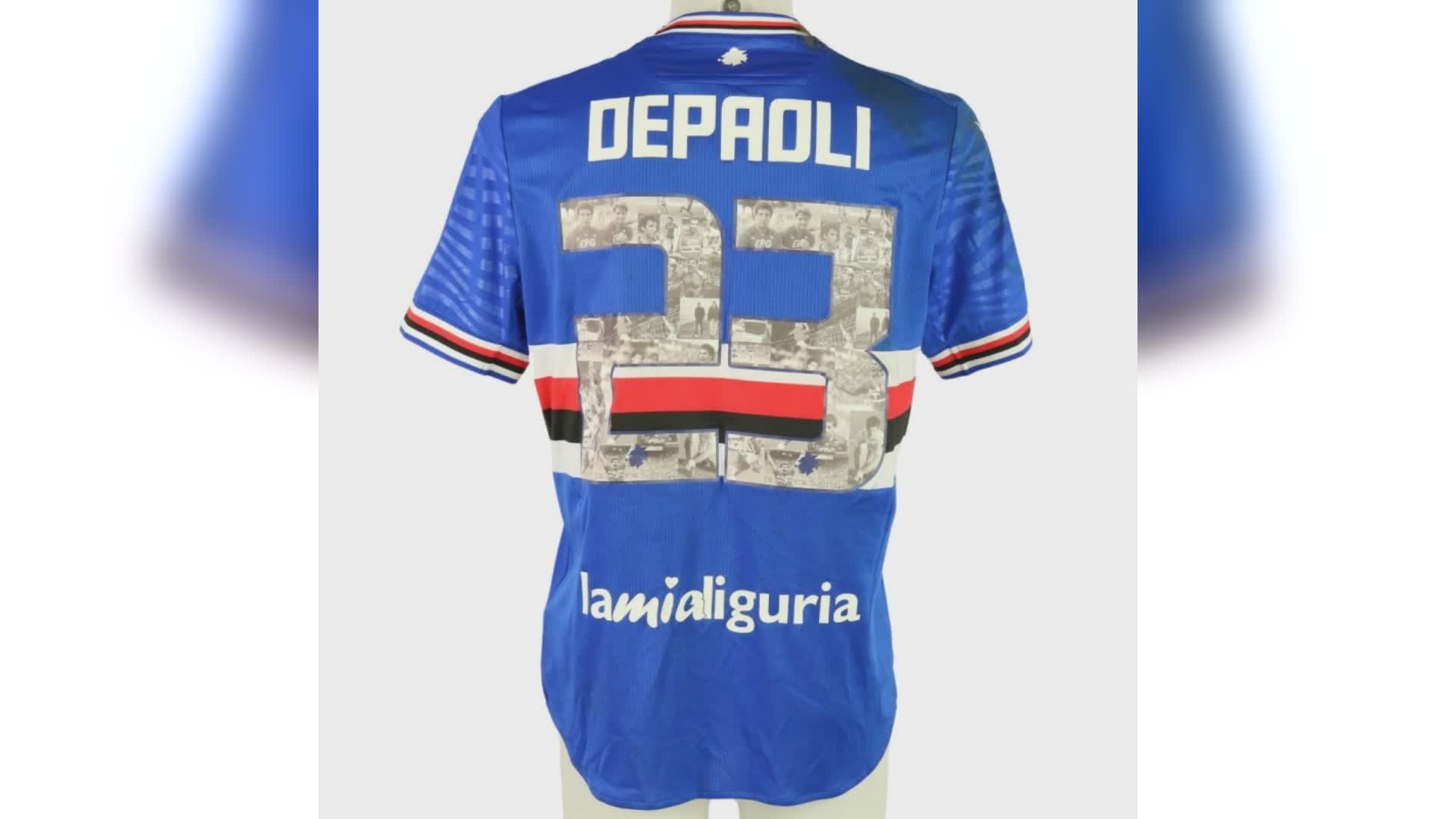 Sampdoria, all'asta le maglie benefiche con le foto di Gianluca Vialli