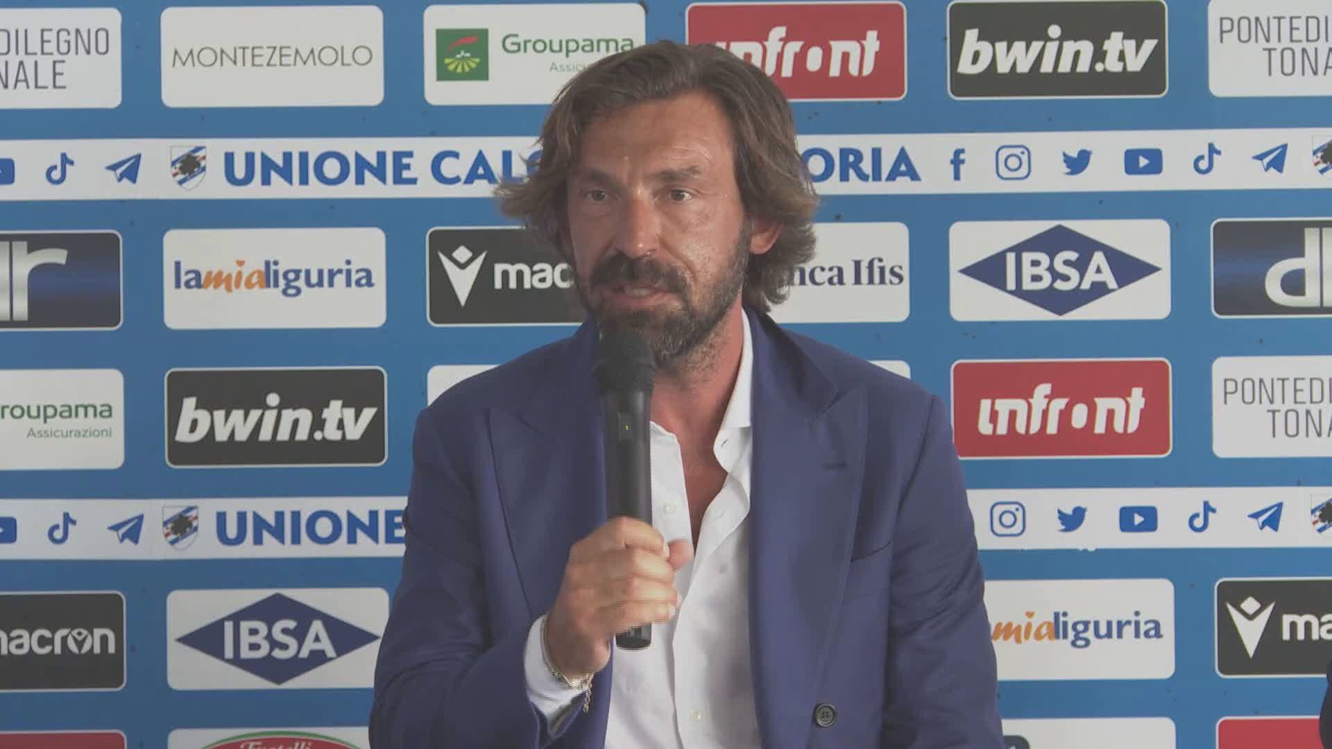 Sampdoria, Pirlo: "Kasami e Benedetti dal 1' a Cittadella. Mercato? Fatichiamo a fare acquisti, ma un difensore ci tornerebbe utile"