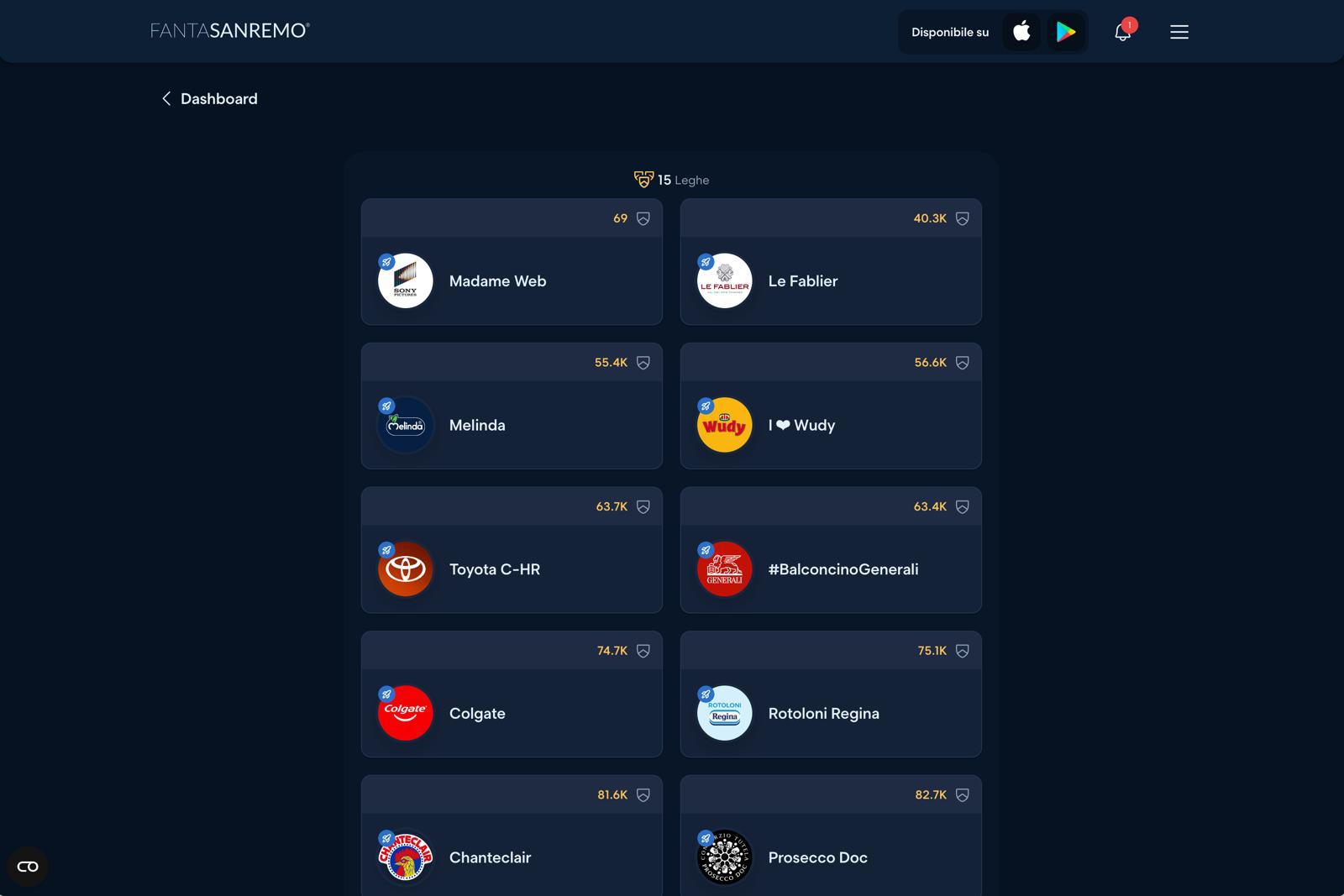 Festival di Sanremo, arriva l'app per sfidarsi a creare la propria squadra di cantanti