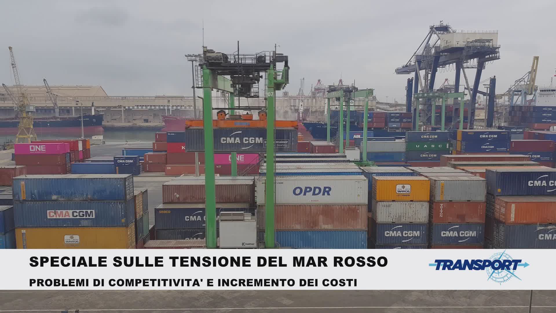 Transport 480: le tensioni sul mar rosso. Problemi di competitività e aumento dei costi
