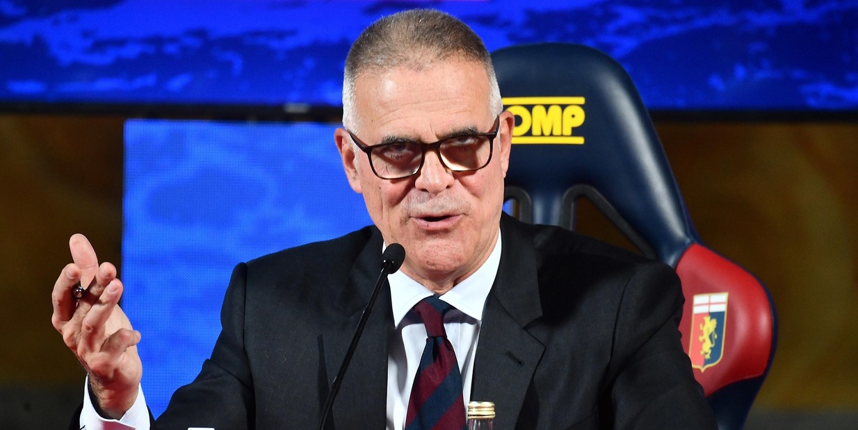 Genoa, il patron Zangrillo lascia San Siro dopo il rigore all'Inter poi evita polemiche: "Grande gara, complimenti a squadra, Gila e tifosi"