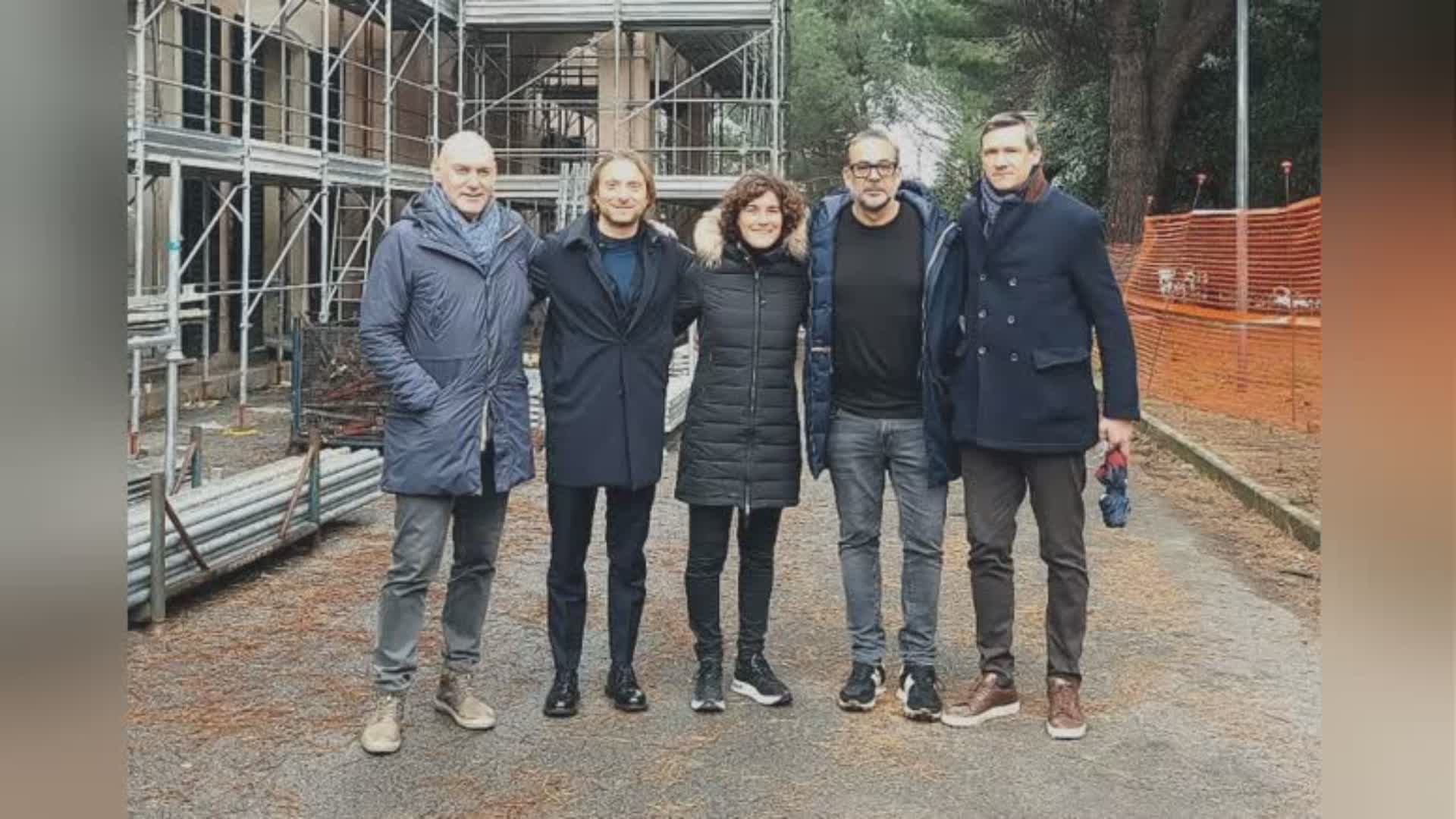 Genoa, lavori in corso per la Casa dei Giovani: visita della dirigenza alla Badia di S. Andrea