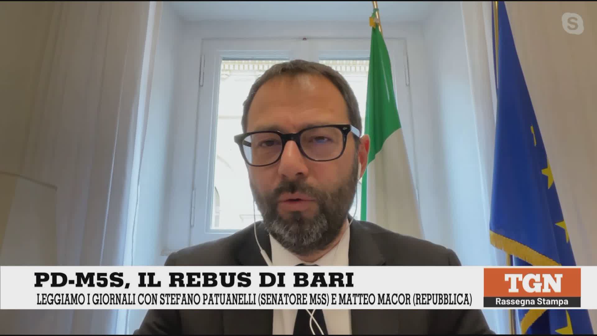 Politica, Patuanelli (M5S) a Telenord: "Renzi voleva governare con noi già a primavera '19 e pensava a fare un suo partito del 10%"