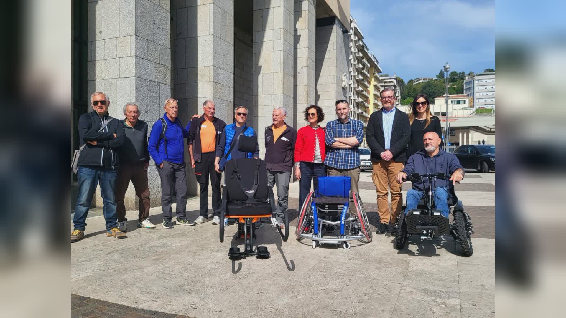 La Spezia: consegnate ad associazioni disabili tre carrozzine speciali per l'attività sportiva