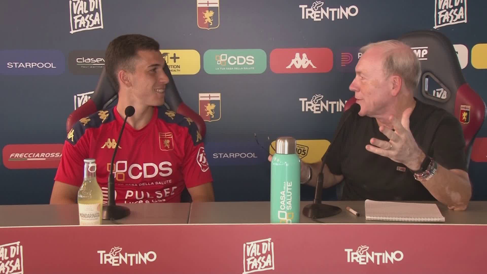 Genoa, Masini a Telenord: "Mi godo il momento e imparo tanto da Badelj e Frendrup"