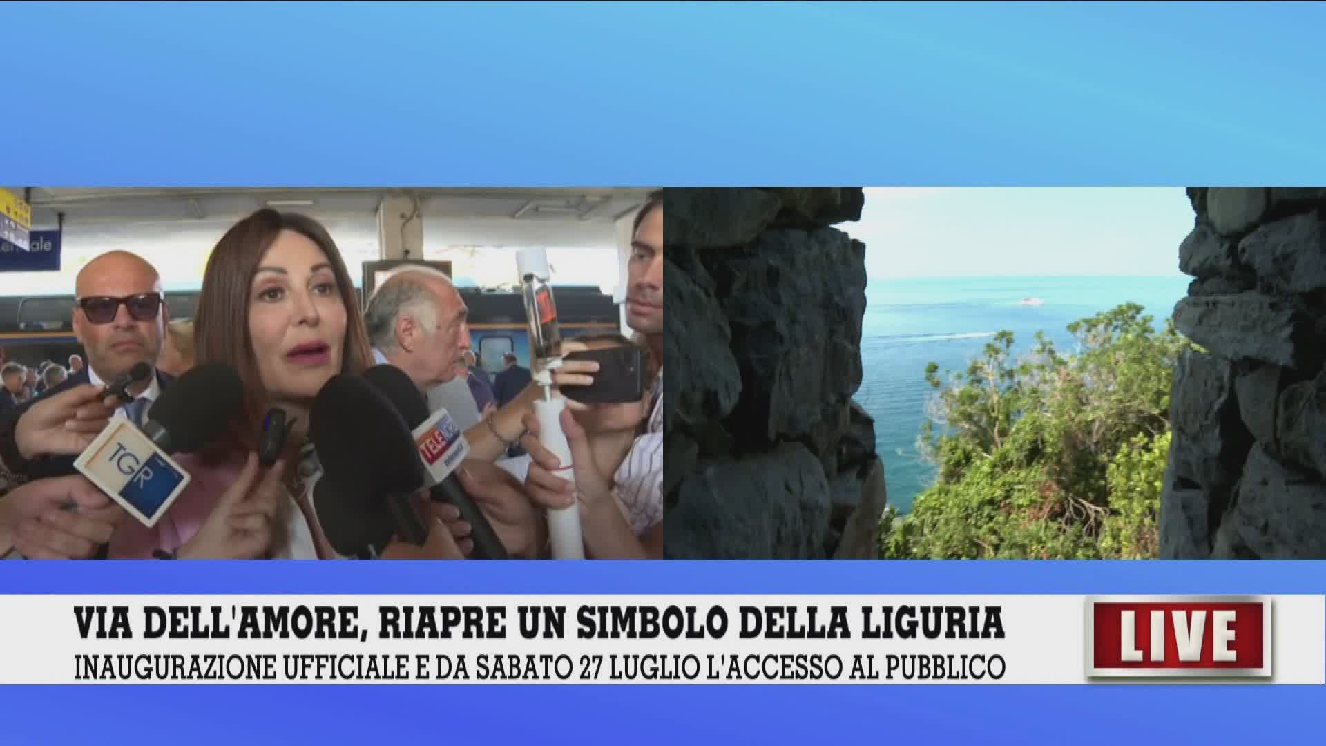 Via dell'Amore, ministro Santanchè: "Si ricostruisce una meraviglia italiana"