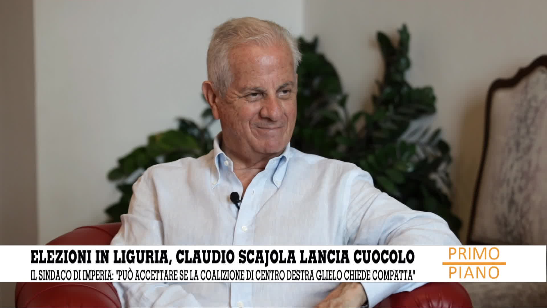 Primo piano: Claudio Scajola lancia Cuocolo