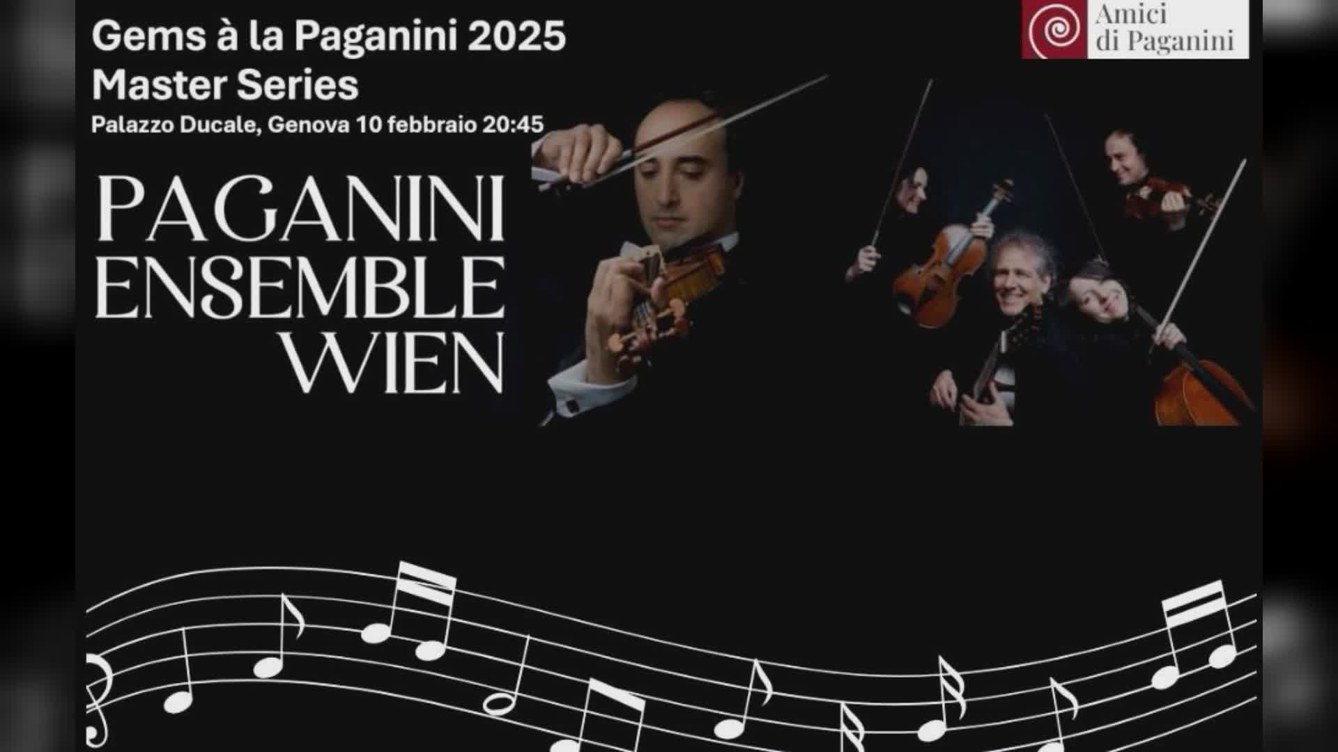 Genova: 'Gems a la Paganini' riparte al Ducale con un concerto di quartetto d'archi viennese