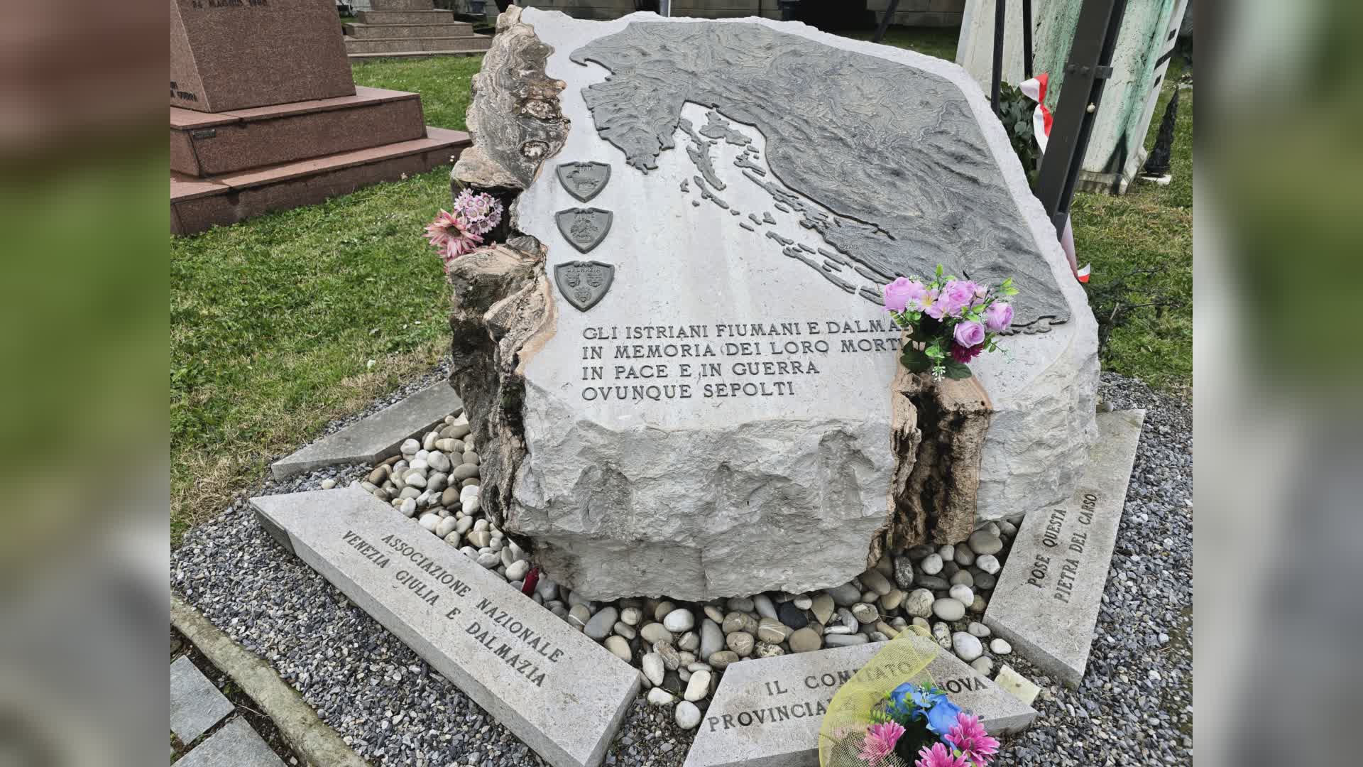 Giorno del Ricordo, cerimonia al cimitero di Staglieno: oltre 6mila esuli furono accolti a Genova
