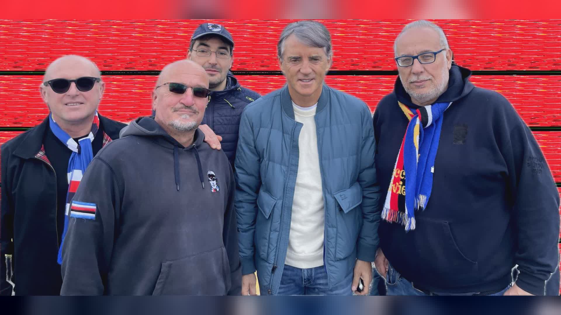 Sampdoria, Mancini all'autogrill con i tifosi della Vecchia Riviera