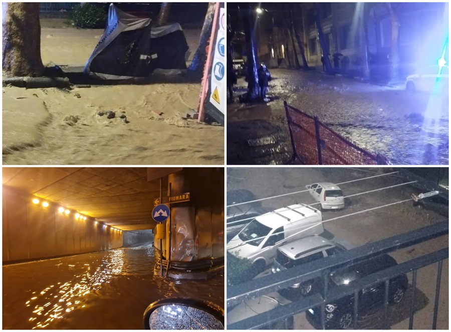 Nubifragio a Genova, nella notte allagamenti in varie zone della città 