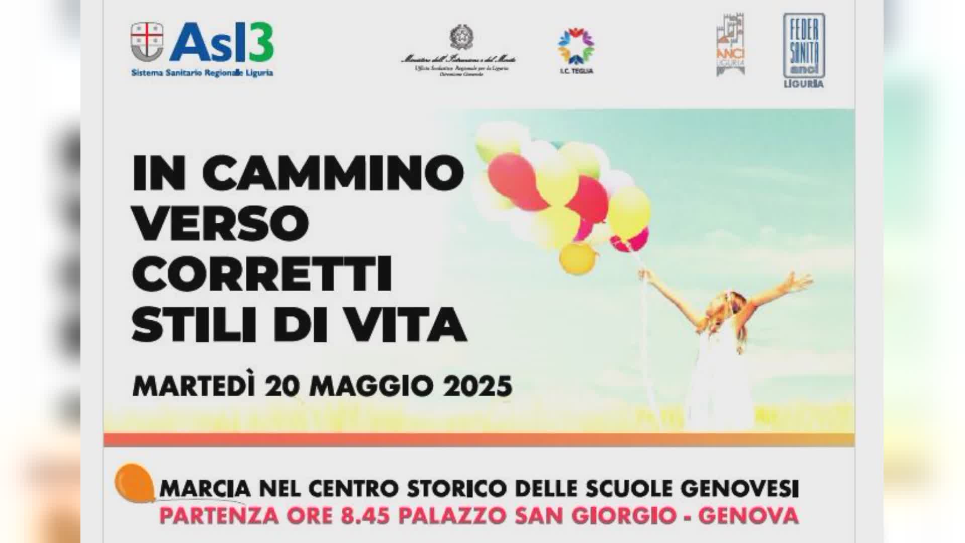 Genova in marcia per la salute: studenti, famiglie e istituzioni uniti per promuovere corretti stili di vita