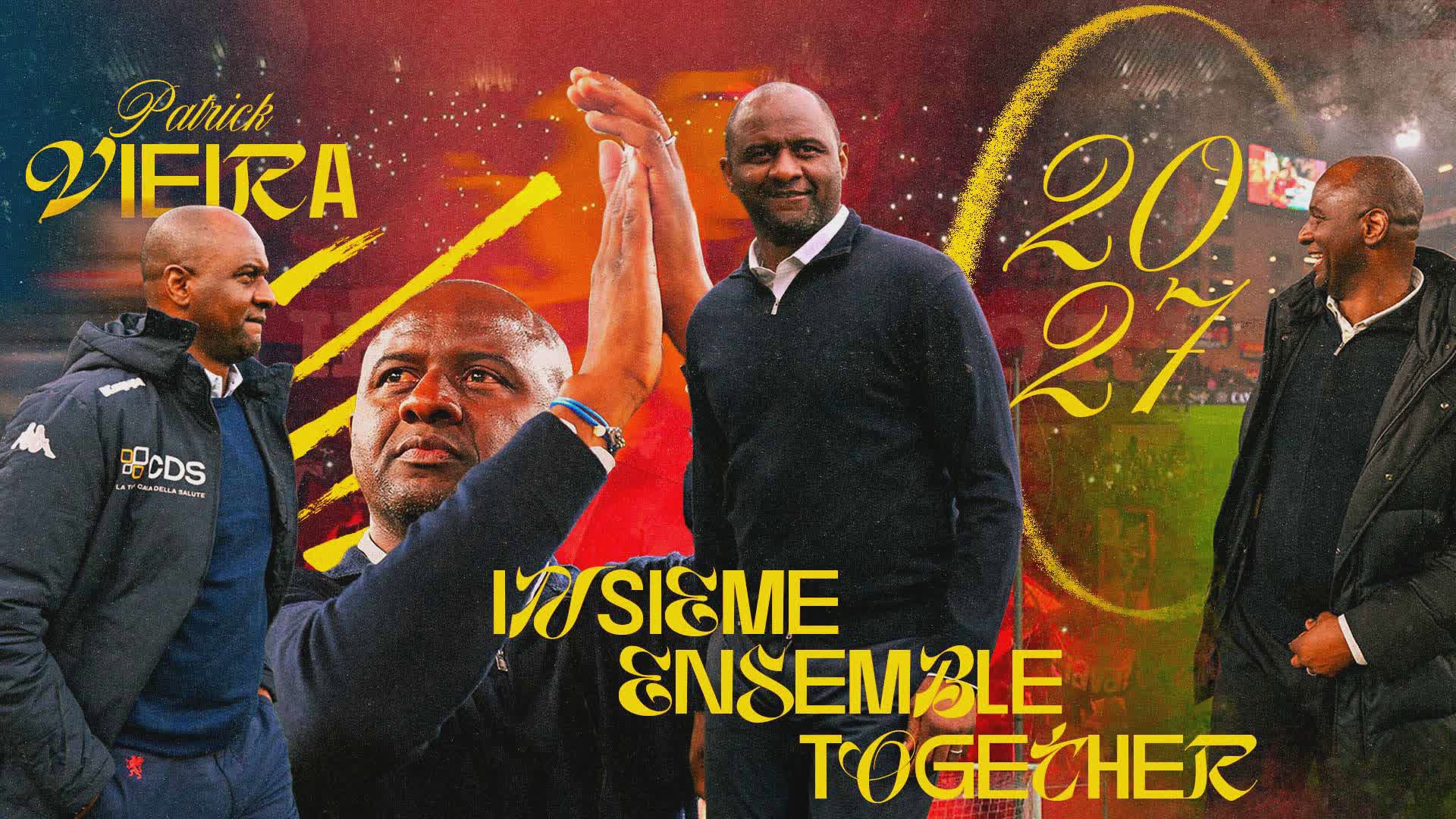 Genoa, ufficiale: Patrick Vieira ha prolungato il contratto sino al 2027