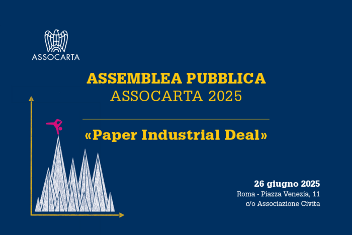 Assocarta, il 26 giugno alle 14.30 focus sulle sfide del settore in Italia e Ue