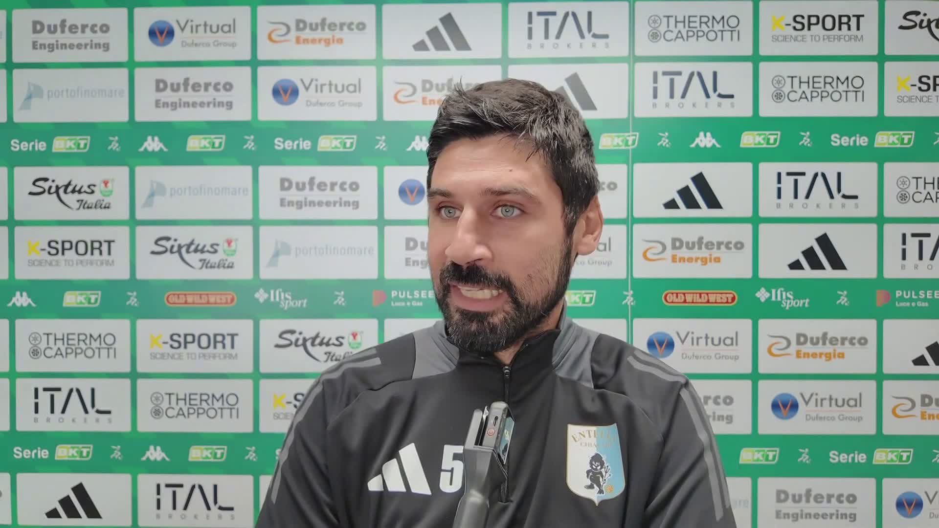 Virtus Entella: 0-0 a Reggio Emilia dopo una gara dominata, al 90' un salvataggio sulla linea nega la vittoria