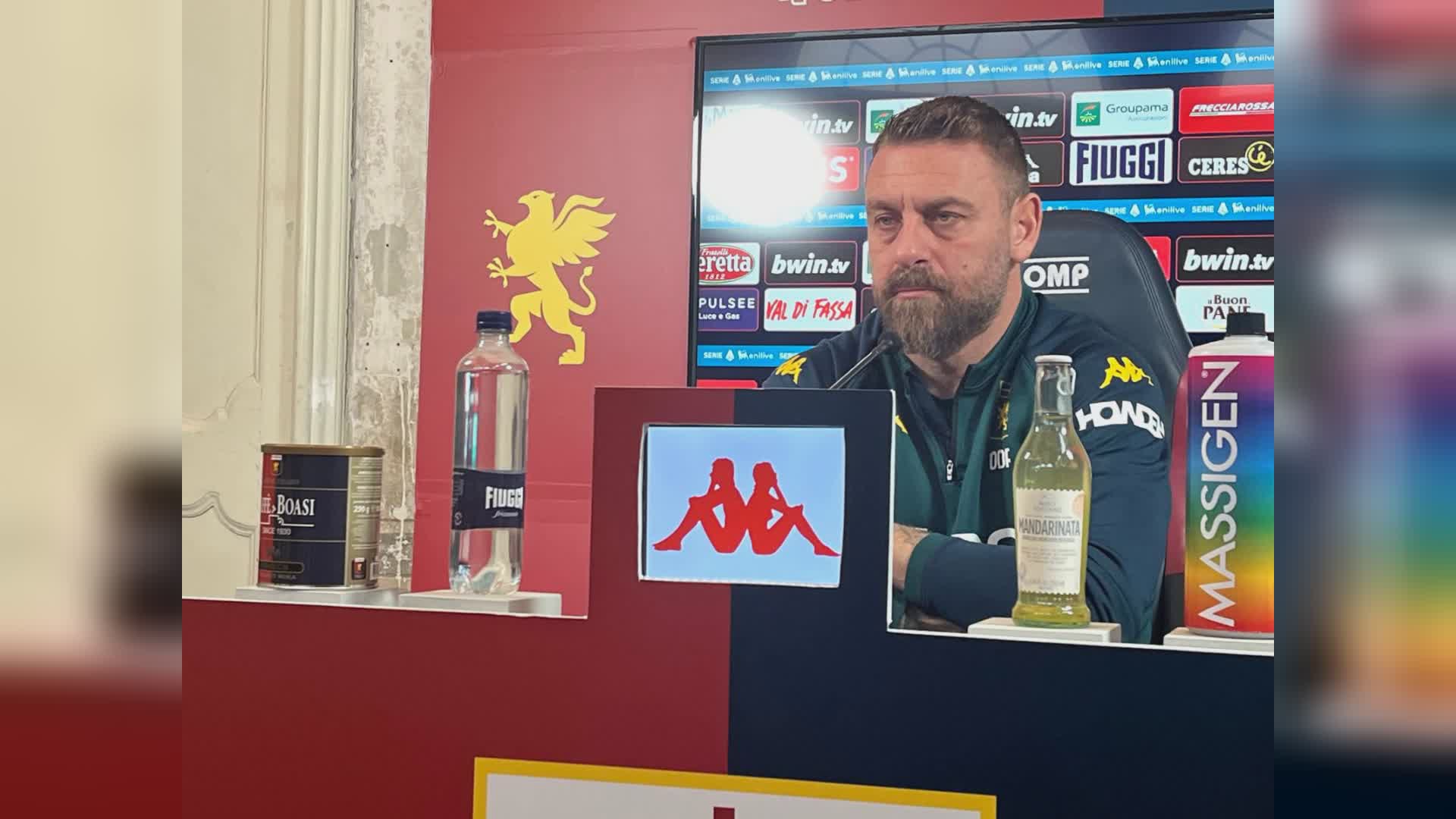 De Rossi: "Baldanzi può conquistare Marassi. Bologna squadra forte con tecnico bravo"