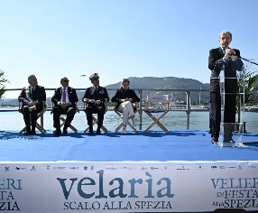 La Spezia, inaugurazione di "Velarìa". Bucci: "Esempio perfetto della vocazione marinara della Liguria"