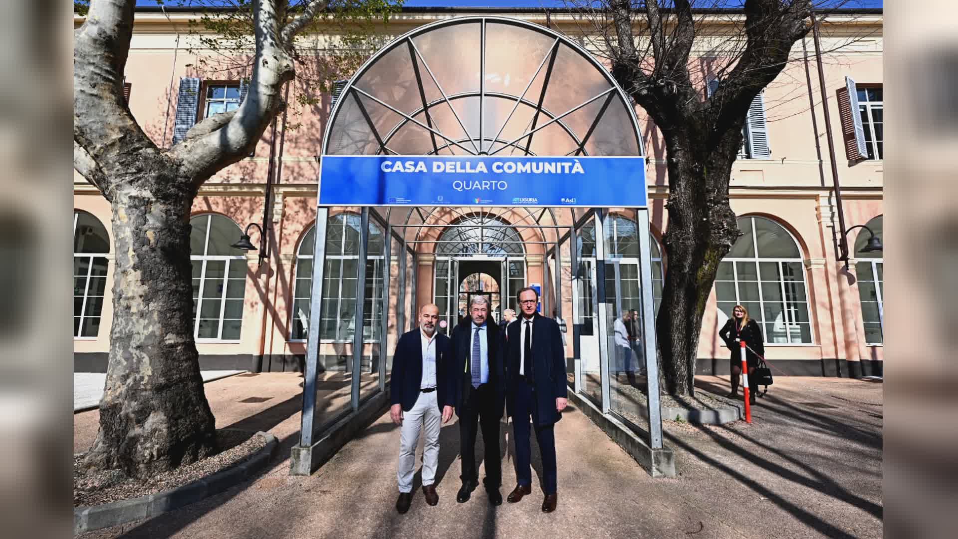 Casa della Comunità di Quarto, Bucci: "Punto di riferimento per il Levante genovese"
