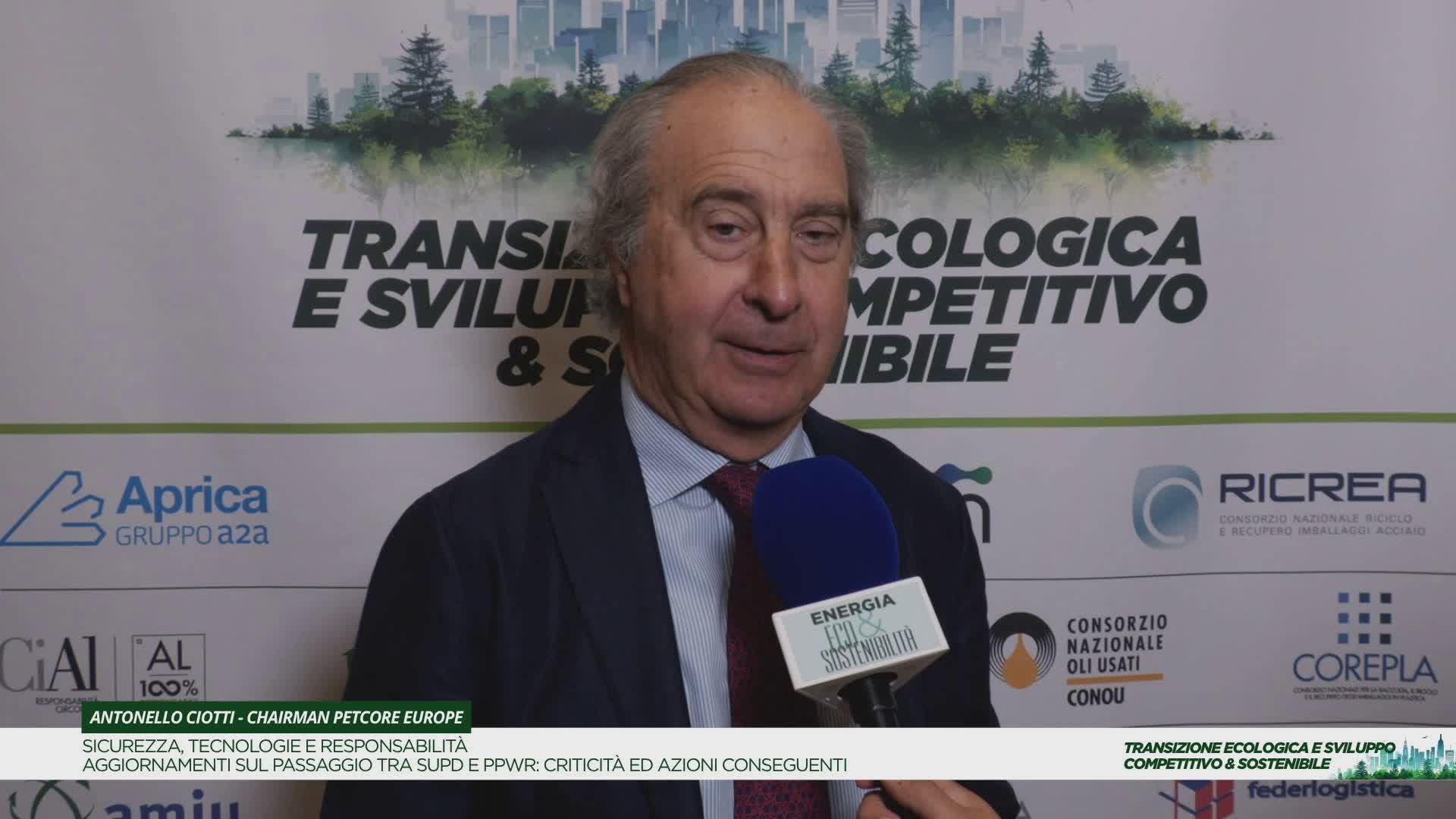 Forum ecosostenibilità Tn, Riciclo PET. Ciotti: “Servono regole uguali e stop temporaneo alle importazioni”