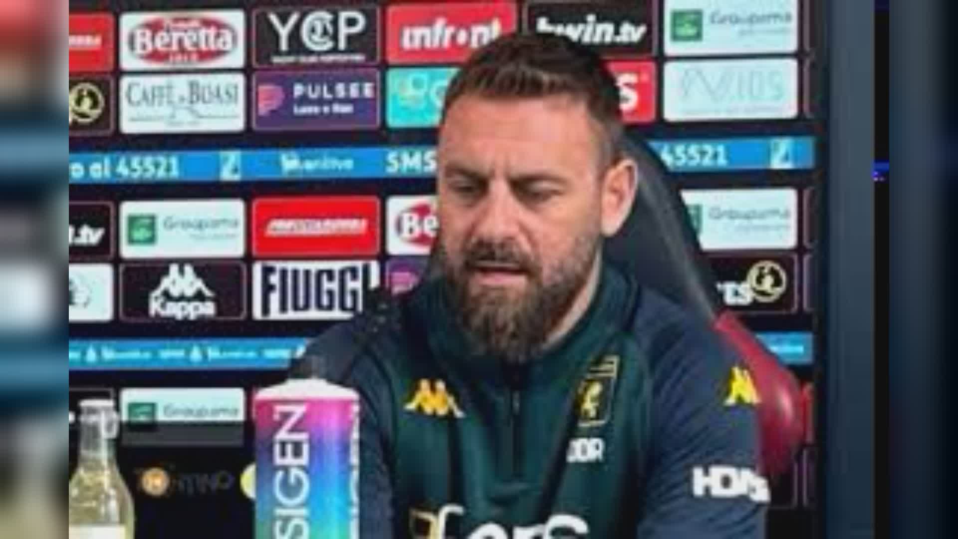 De Rossi: "Giusto che Genoa e Fiorentina stiano in A. Di futuro parliamo da tempo con la società"