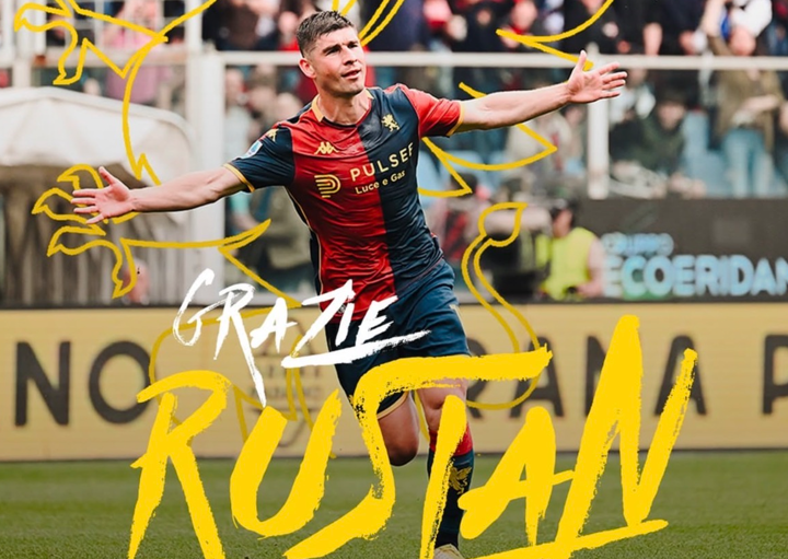 Il Genoa saluta Malinovskyi: "Grazie Ruslan, grinta e amore per la maglia resteranno indelebili"
