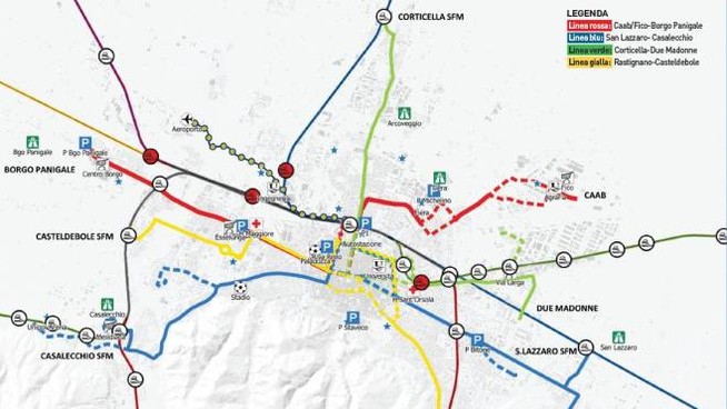 Bologna cambia volto: svelati i nomi delle 50 fermate della nuova tranvia
