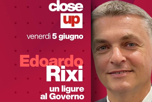 Close Up, a Telenord i protagonisti di cultura, politica, spettacolo e sport: l'ospite di oggi è Edoardo Rixi
